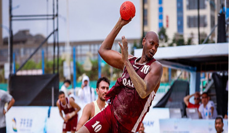 Qatari beach handball team